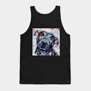 Sam, Portrait of a Staffy Dog Tank Top